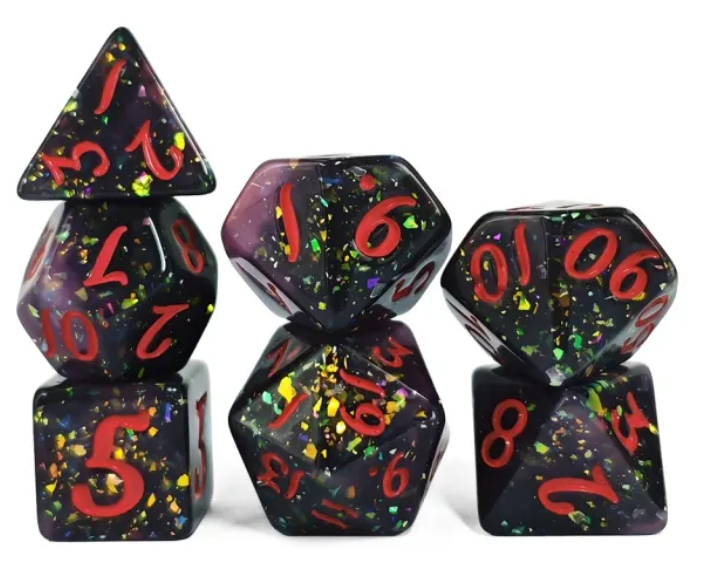 HS Glitter Standard Dice Set