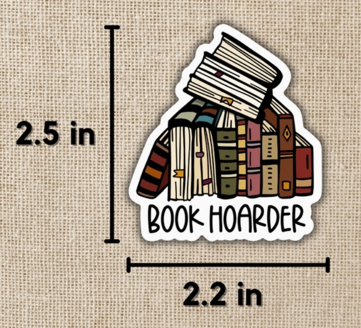 Book Hoarder Sticker