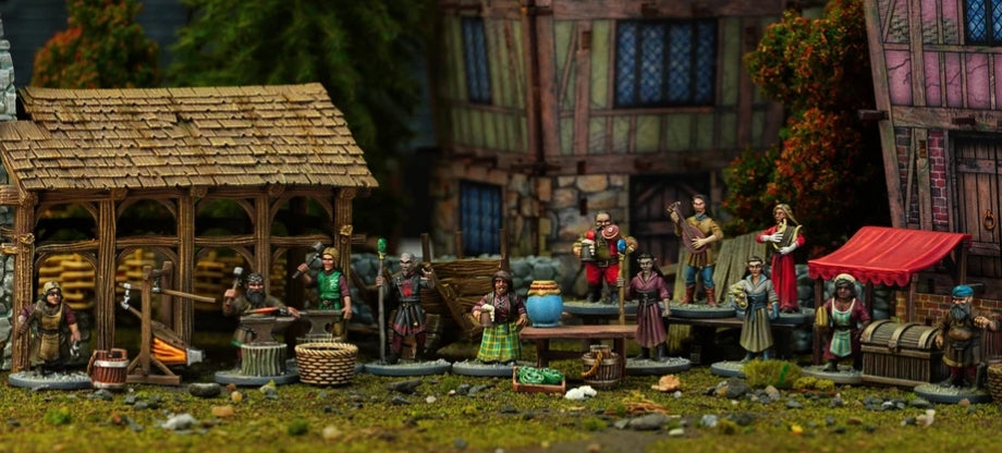 Villagers (2) Elves and Dwarves - Wargames Atlantic