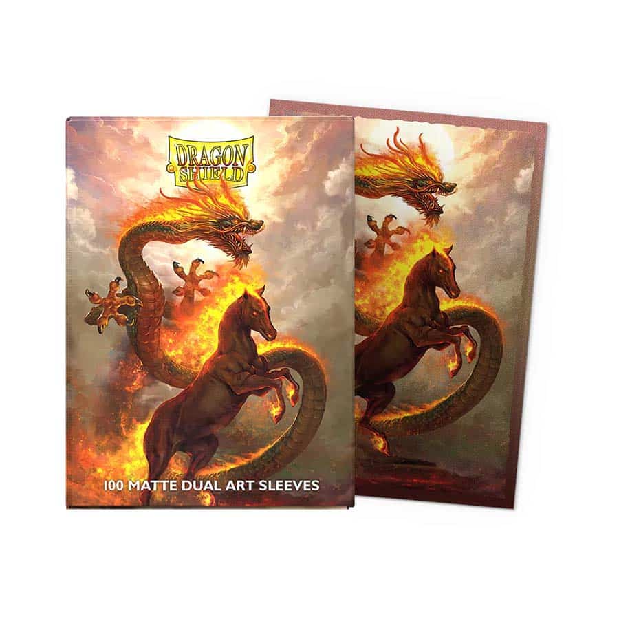 DRAGON SHIELD SLEEVES: DUAL MATTE ART: CHINESE NEW YEAR 2026: YEAR OF THE FIRE HORSE
