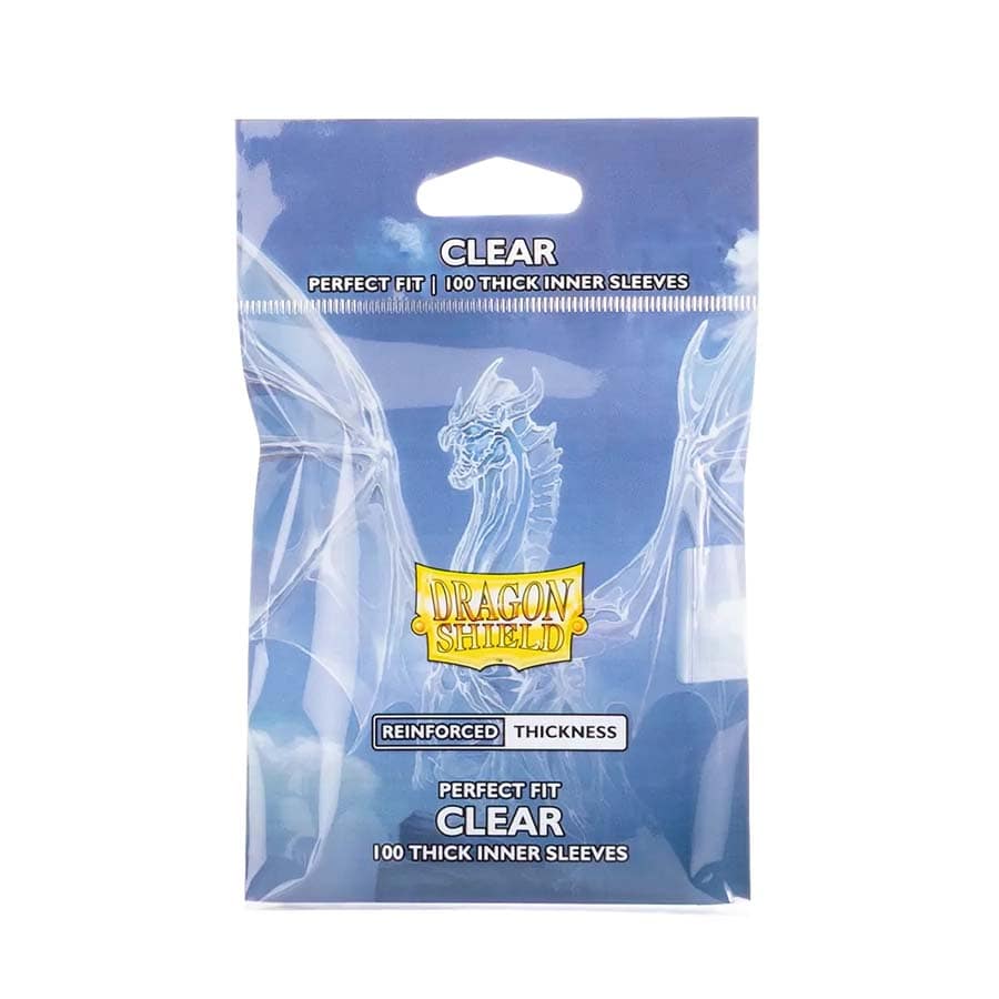 DRAGON SHIELDS: PERFECT FIT THICK INNER SLEEVES: CLEAR