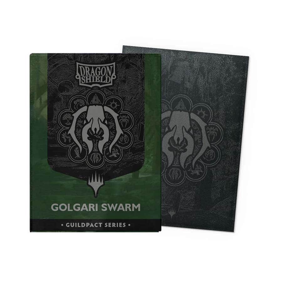 DRAGON SHIELD: MAGIC THE GATHERING: GUILDPACT SERIES: MATTE DUAL ART (STANDARD SIZE LICENSED SLEEVES): GOLGARI SWARM (100CT)