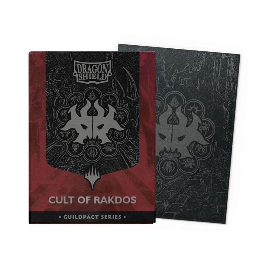 DRAGON SHIELD: MAGIC THE GATHERING: GUILDPACT SERIES: MATTE DUAL ART (STANDARD SIZE LICENSED SLEEVES): CULT OF RAKDOS (100CT)