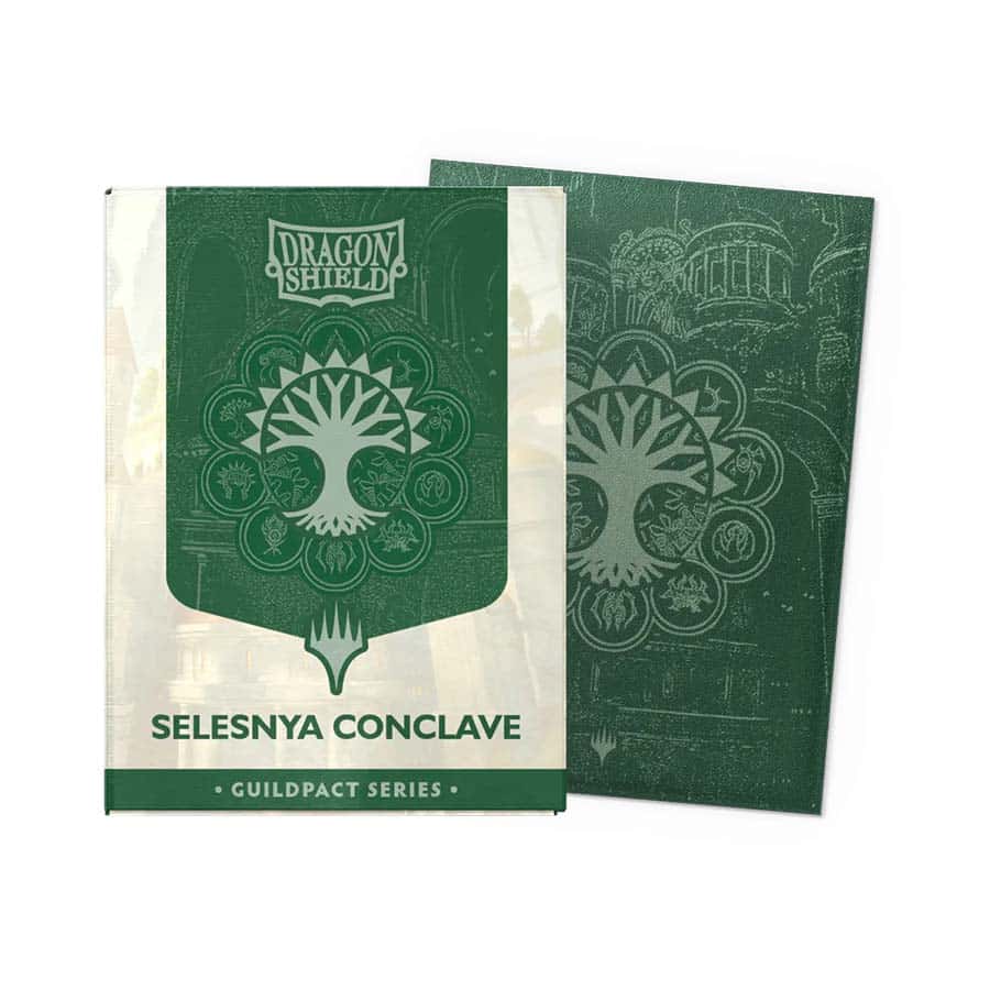 DRAGON SHIELD: MAGIC THE GATHERING: GUILDPACT SERIES: MATTE DUAL ART (STANDARD SIZE LICENSED SLEEVES): SELESNYA CONCLAVE (100CT)
