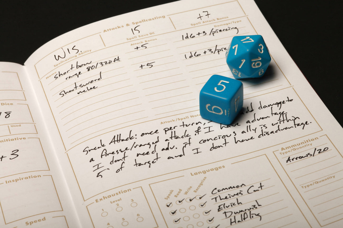 Field Notes 5E Character Journals
