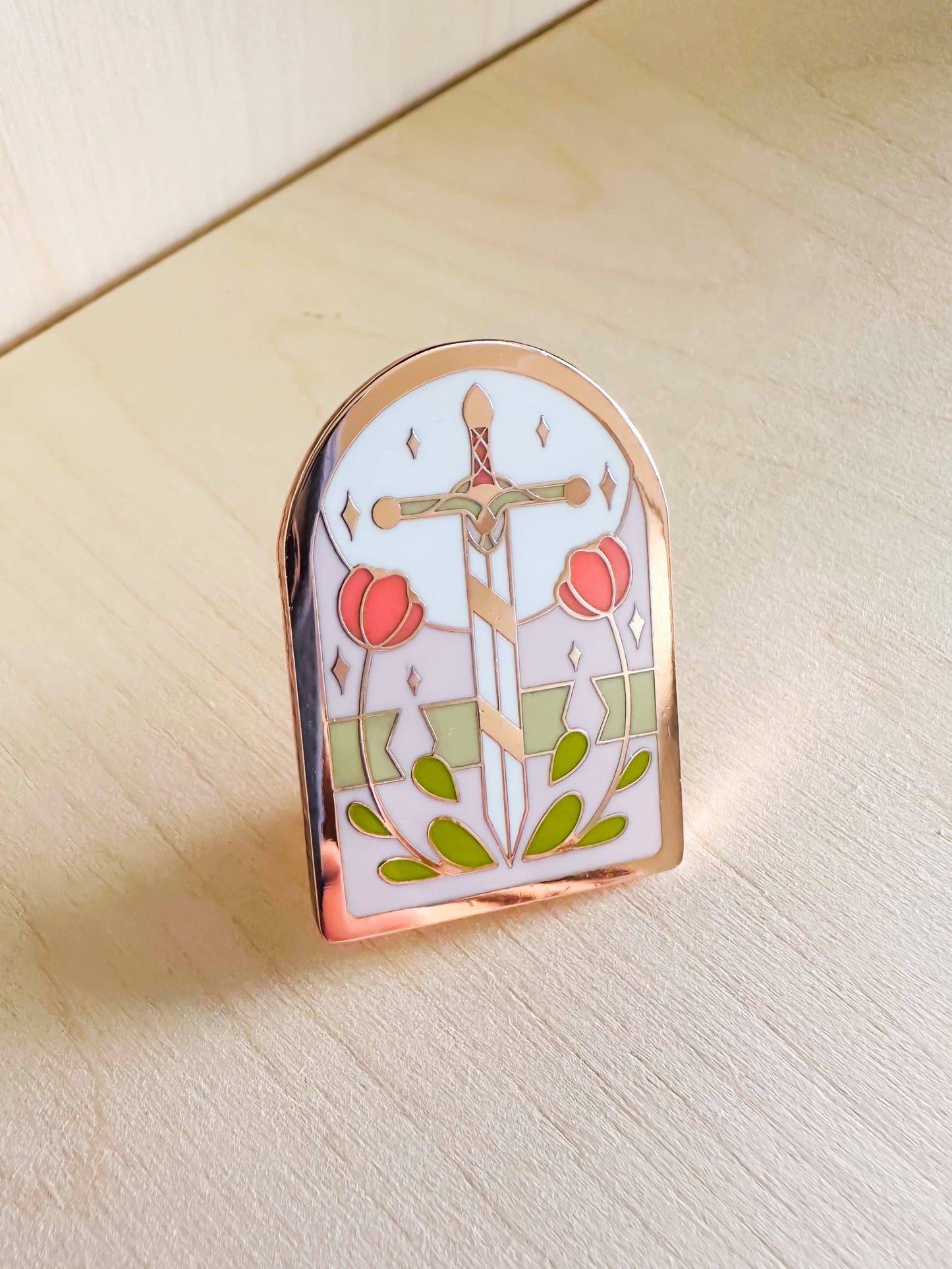 OHG Enamel Pin | Stained Glass Sword
