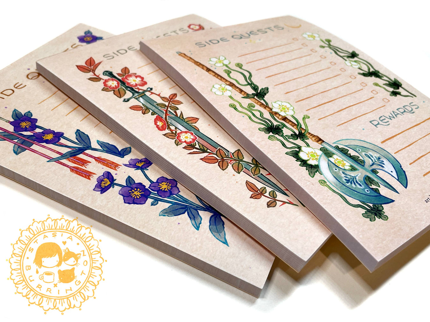 Side Quests Notepad | Swords
