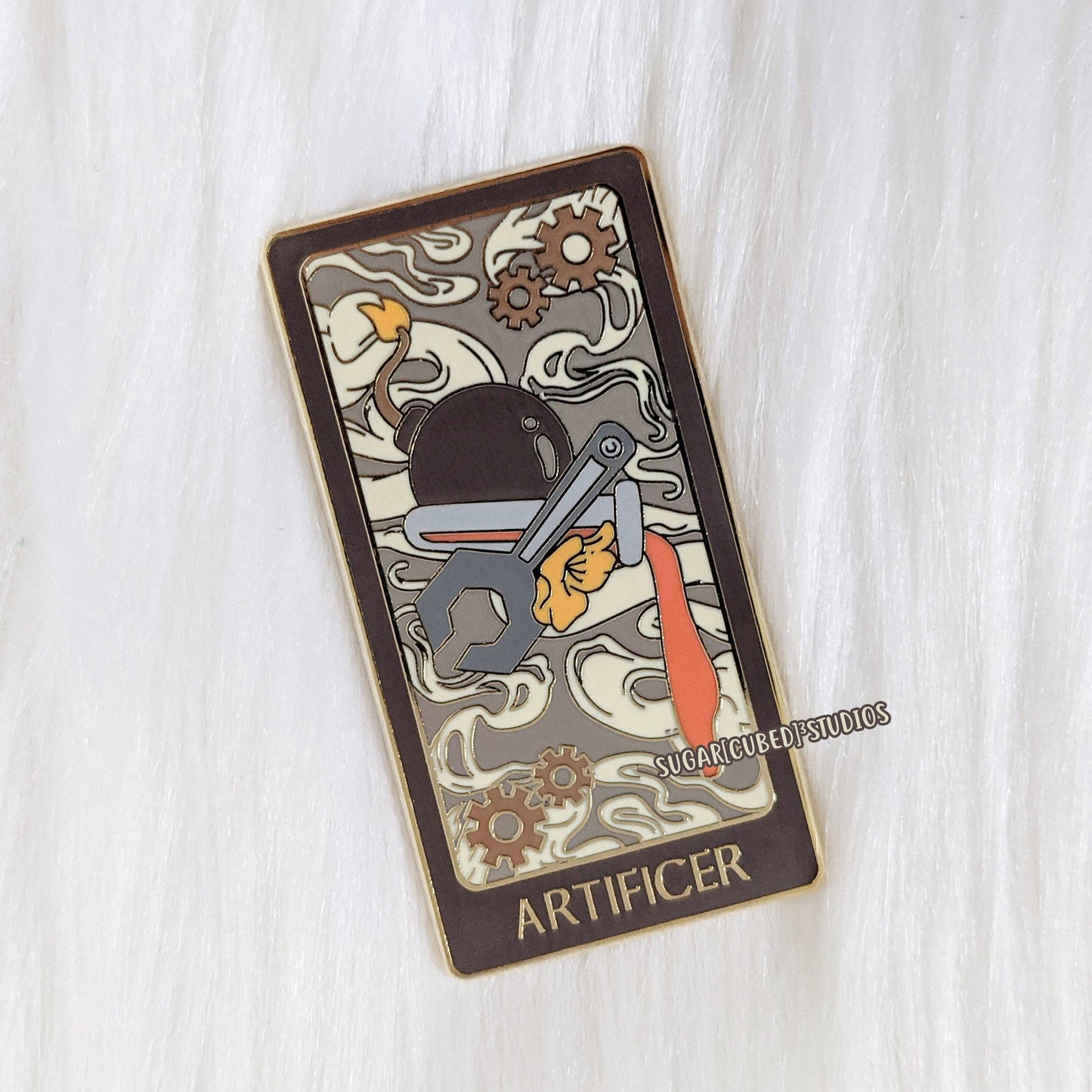 D&D Class Tarot Enamel Pin Series | The Artificer
