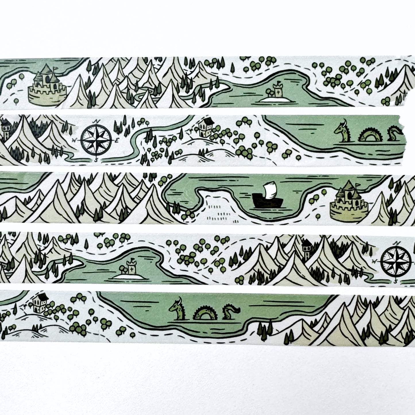 STC Cartography Washi Tape | Fantasy Adventure Map