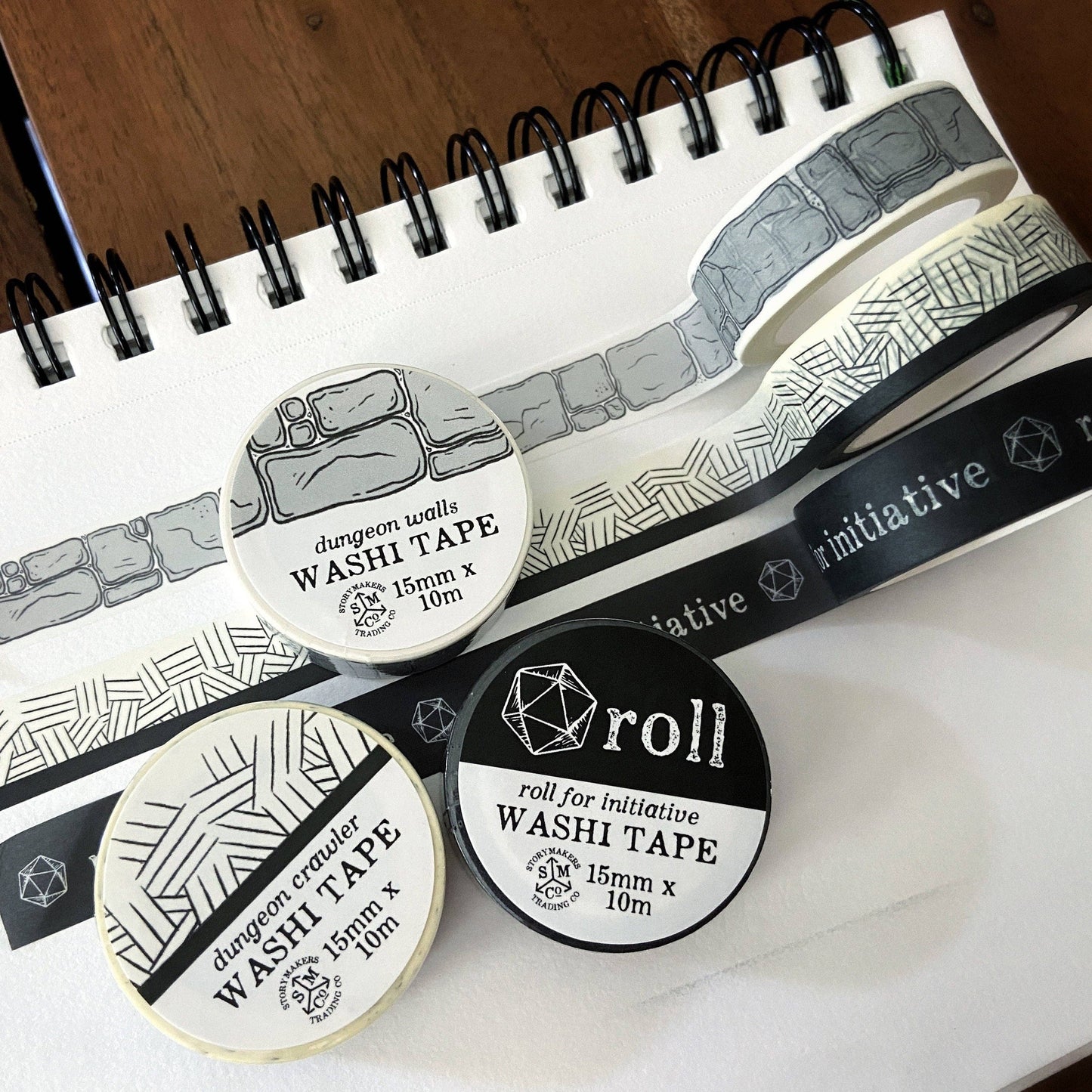 STC Cartography Washi Tape | Dungeon Walls