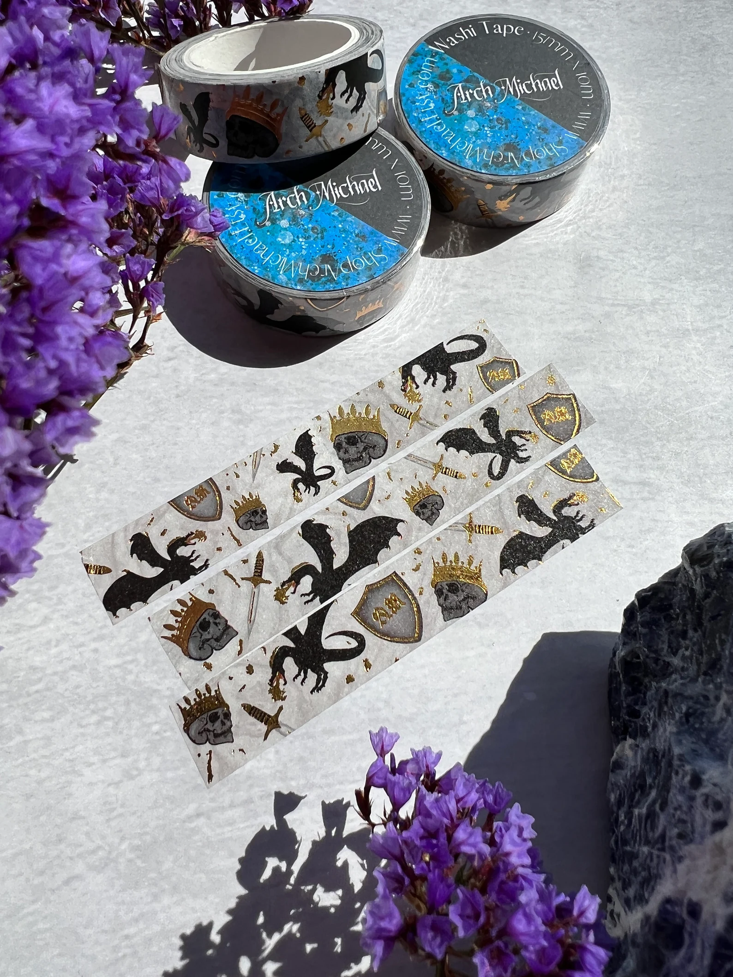 AM Washi Tape | Skull & Dragon