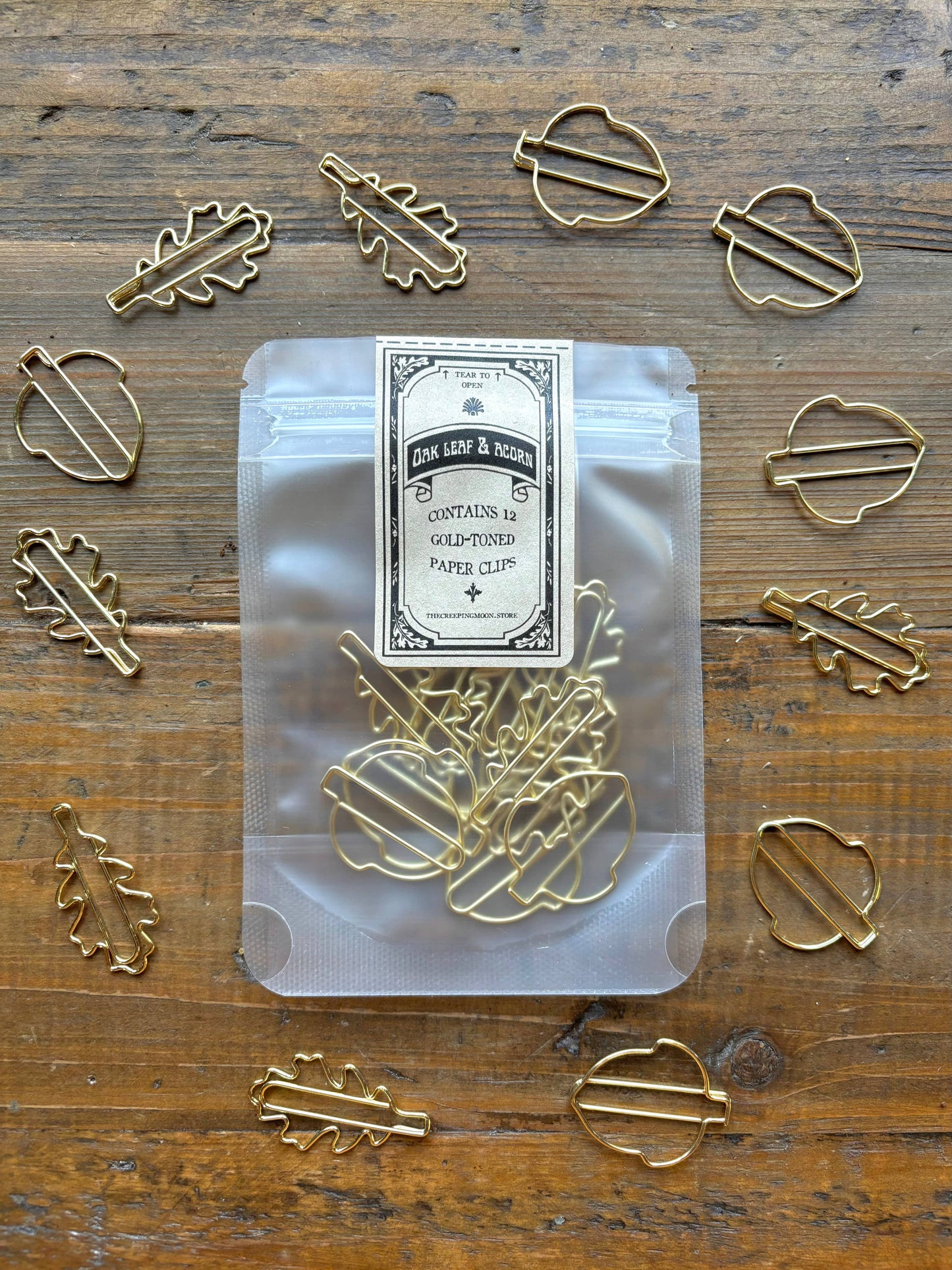 CM Paper Clip Set | Oak Leaf & Acorn