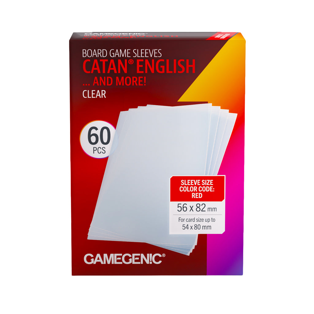 Board Game Sleeves CATAN English Clear