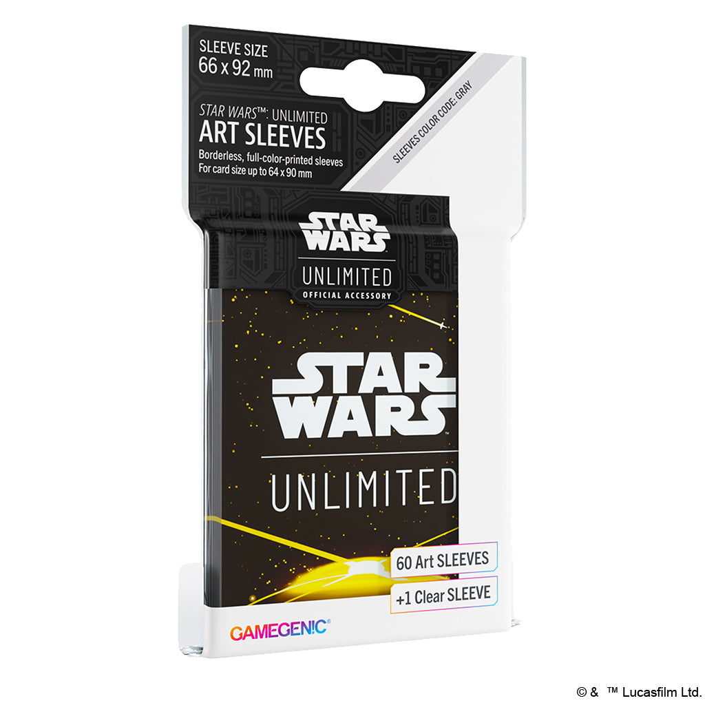 SALE - Star Wars: Unlimited Art Sleeve Card Back Yellow