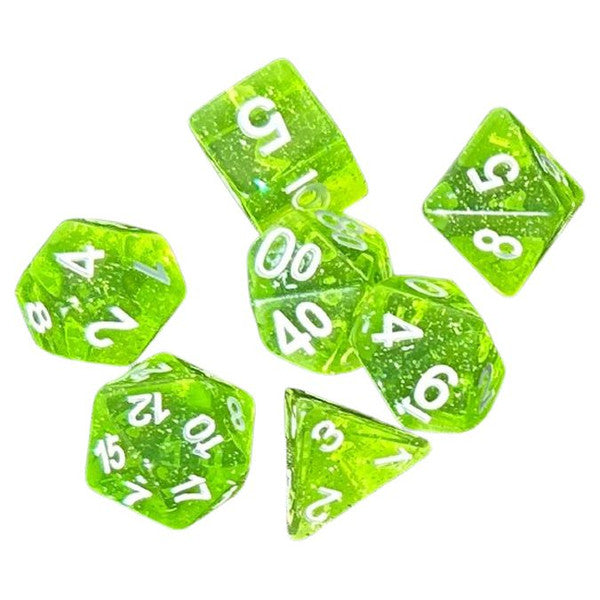 14-Set: Dungeon Crawl Classics: Greenstone Shards Dice Set