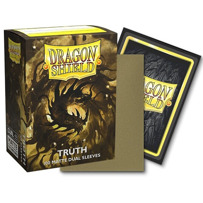 Dragon Shield Sleeves - 100ct Box Dual Matte - Gold "Truth"