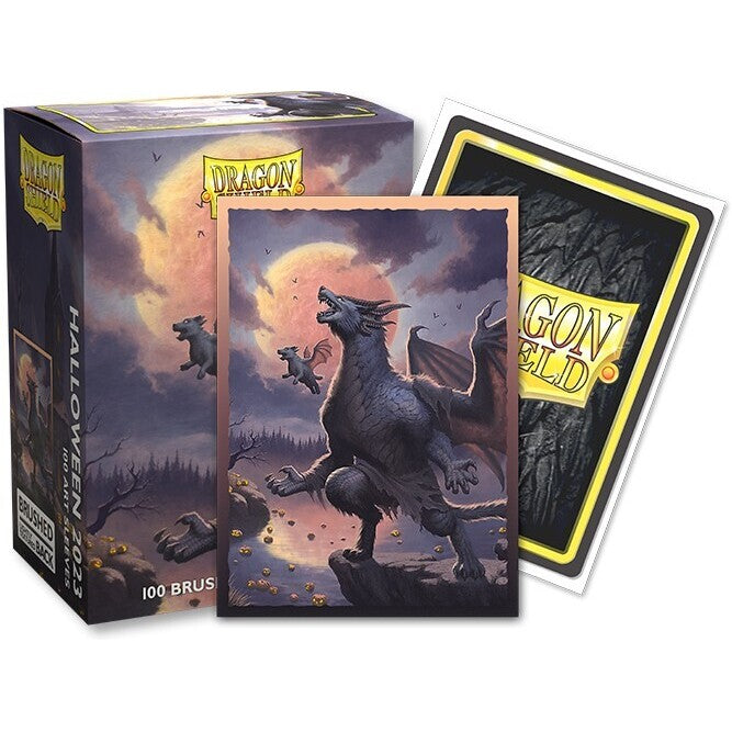 Dragon Shield Sleeves - 100ct Box Brushed Art - Halloween 2023