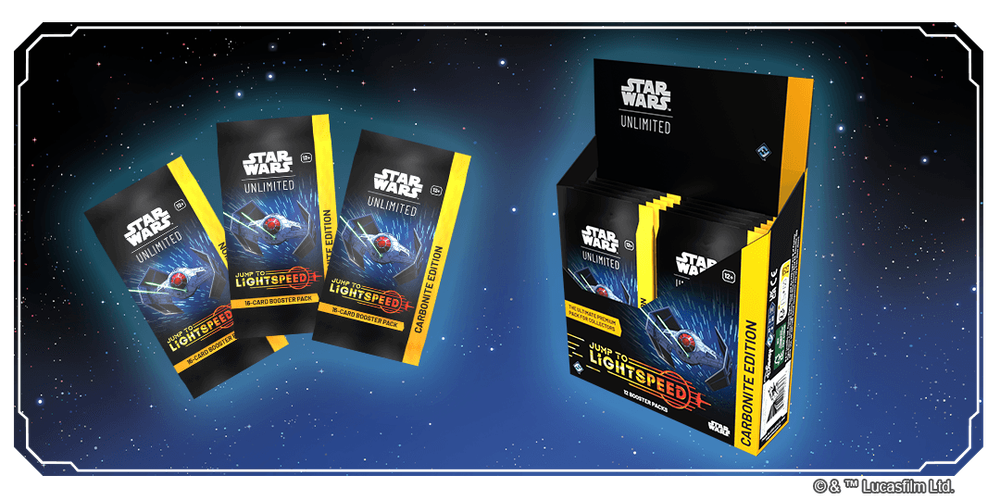 Star Wars: Unlimited – Jump to Lightspeed: Carbonite Booster Display