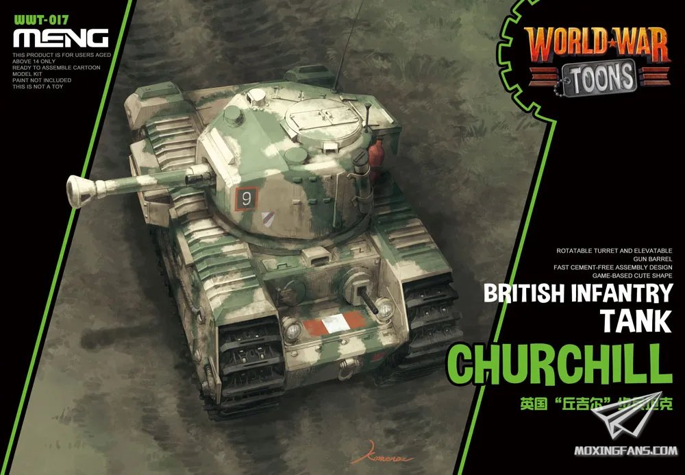 Churchill Tank cartoon model