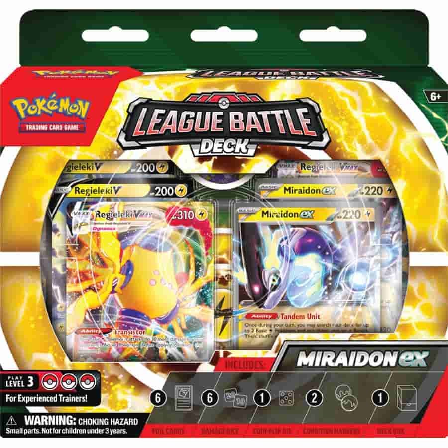 POKEMON TCG: MIRAIDON AND REGIELEKI EX LEAGUE BATTLE DECK (6CT)