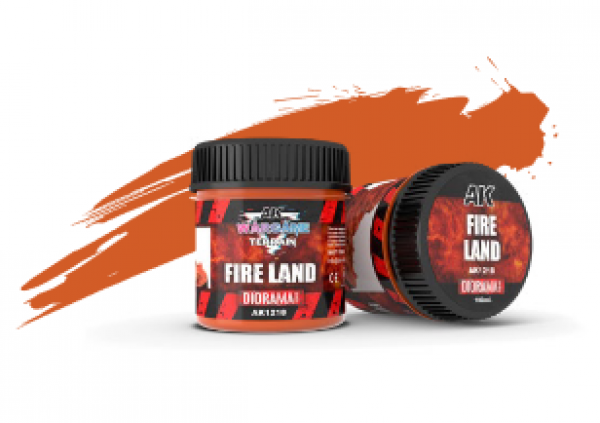 fire land acrylic diorama paste - AK INTERACTIVE