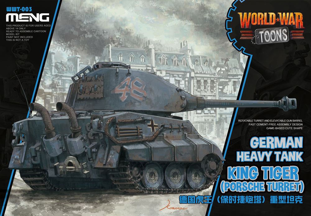 King Tiger Tank cartoon model