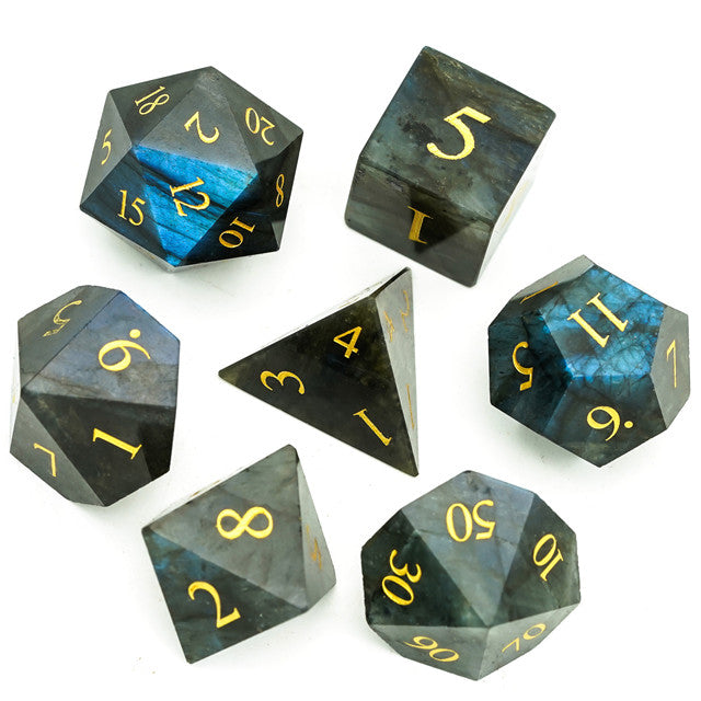 UD Gemstone Standard Dice Set | Labradorite