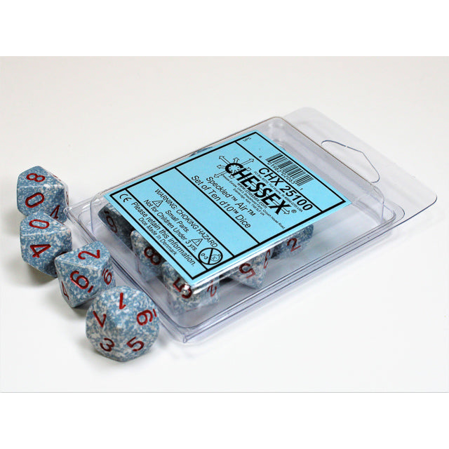 10D10 Speckled Series Dice Set | Air