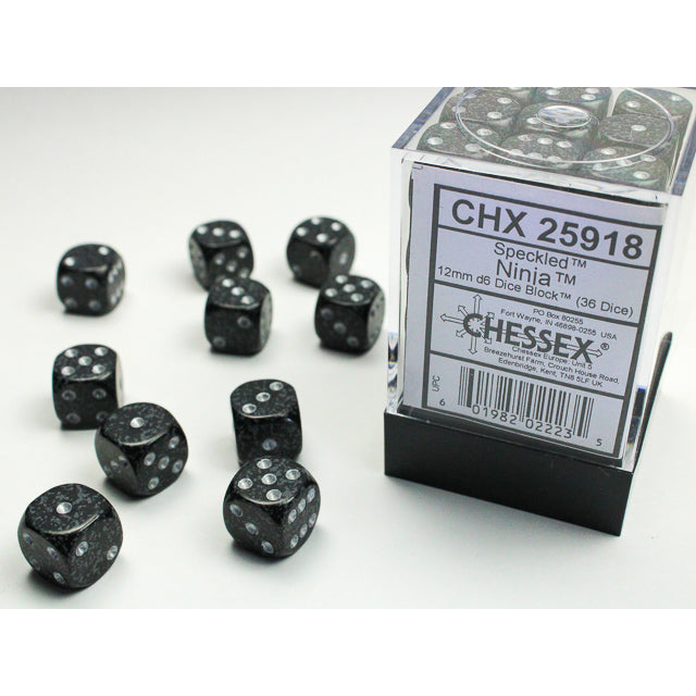36D6 Speckled Series Dice Set | Ninja