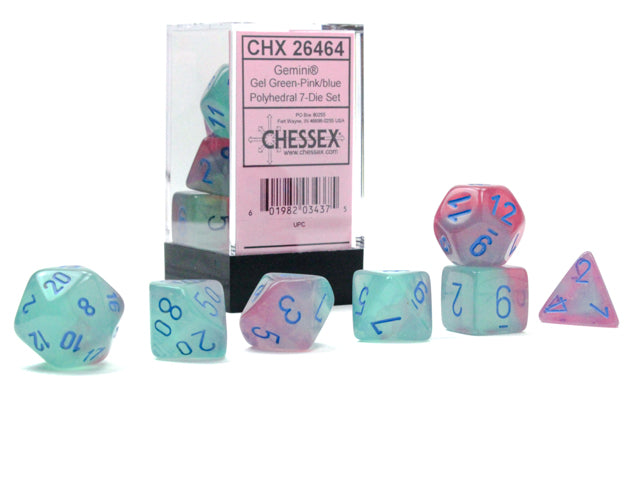 7DPoly Gemini Series Dice Set | Luminary Gel