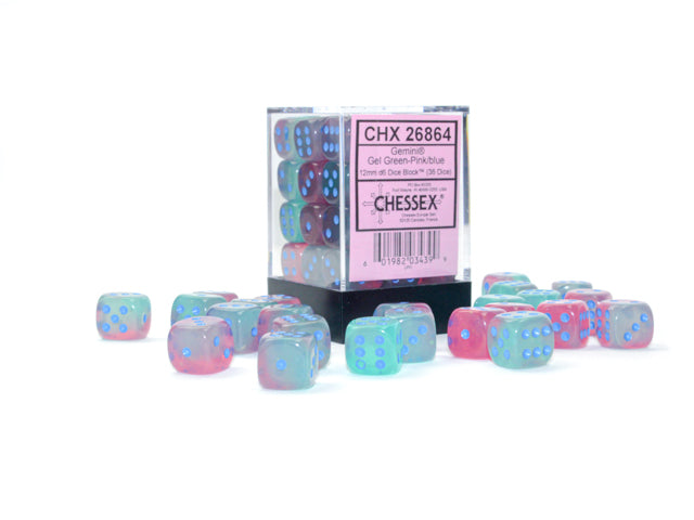 36D6 Gemini Series Dice Set | Luminary Gel