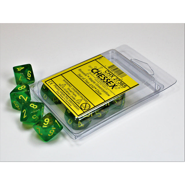 DISC 10D10 Borealis Series Dice Set | Maple Green