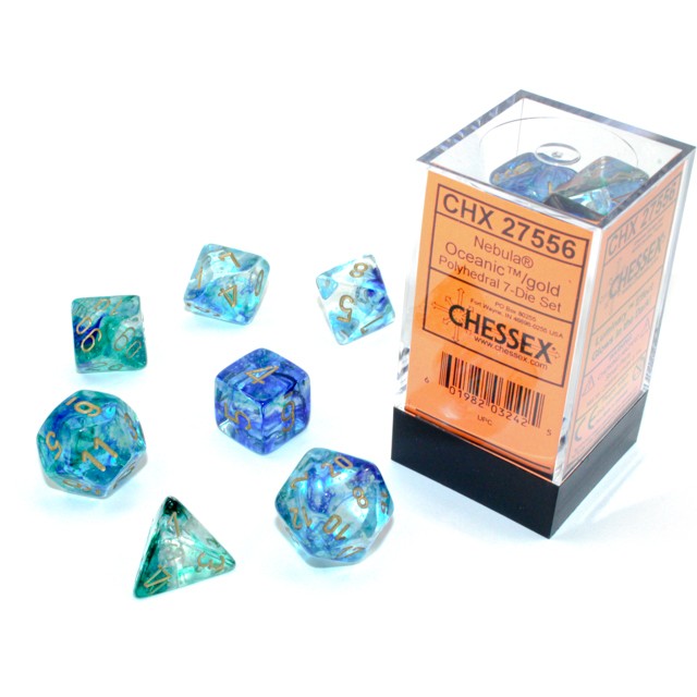 7DPoly Nebula Series Dice Set | Luminary Oceanic