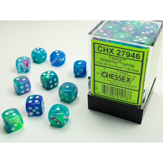 36D6 Festive Series Dice Set | Waterlily