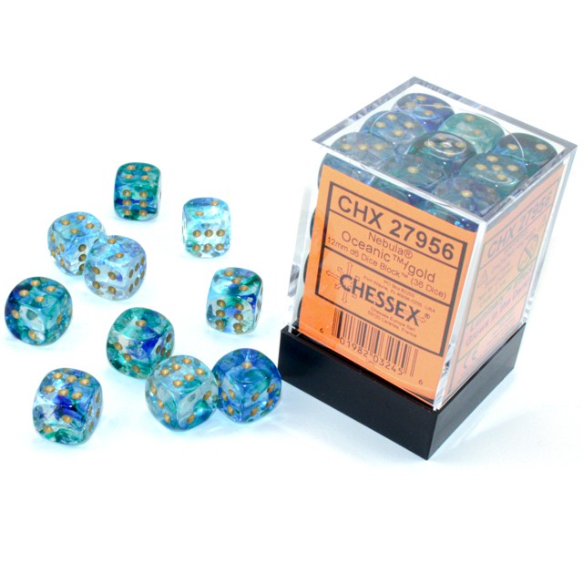 36D6 Nebula Series Dice Set | Luminary Oceanic