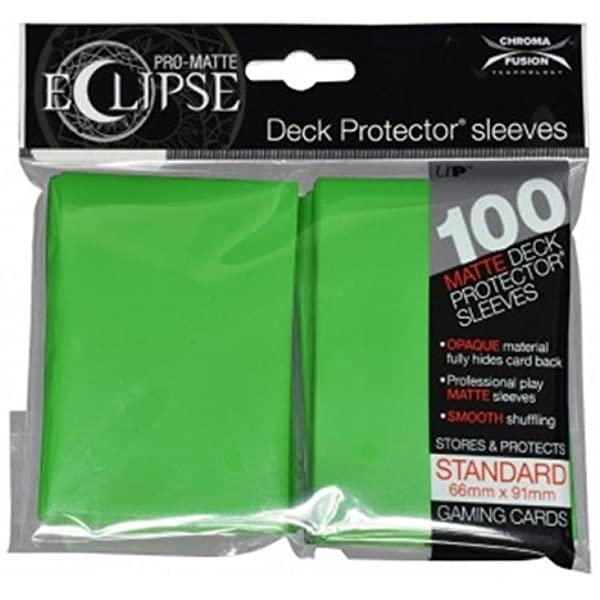 Ultra Pro Sleeves Eclipse Gloss Lime Green 100 Count – Pandemonium Books  and Games