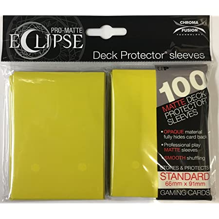 Ultra Pro Sleeves Eclipse Gloss Lemon Yellow 100 Count