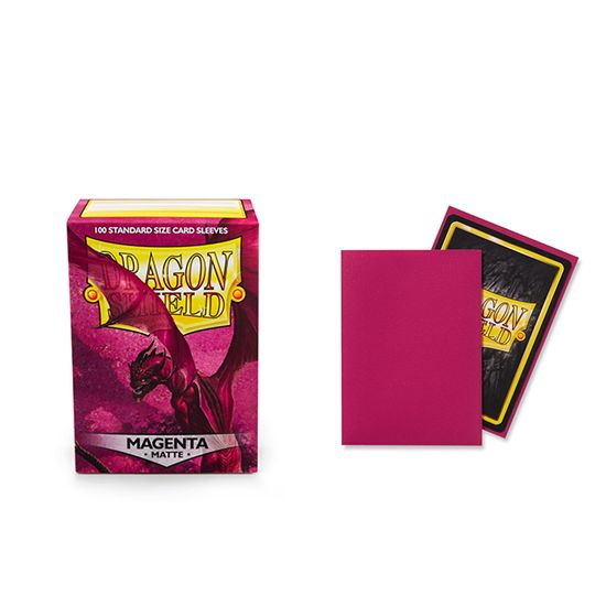 Dragon Shield Sleeves: Matte Magenta Pandemonium Books and Games Dragon Shield Sleeves: Matte Magenta Pandemonium Books and Games