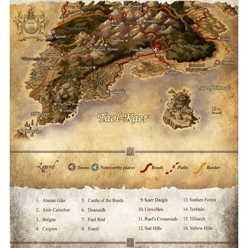 sale - Shadows of Esteren Cartography of Tri-Kazel