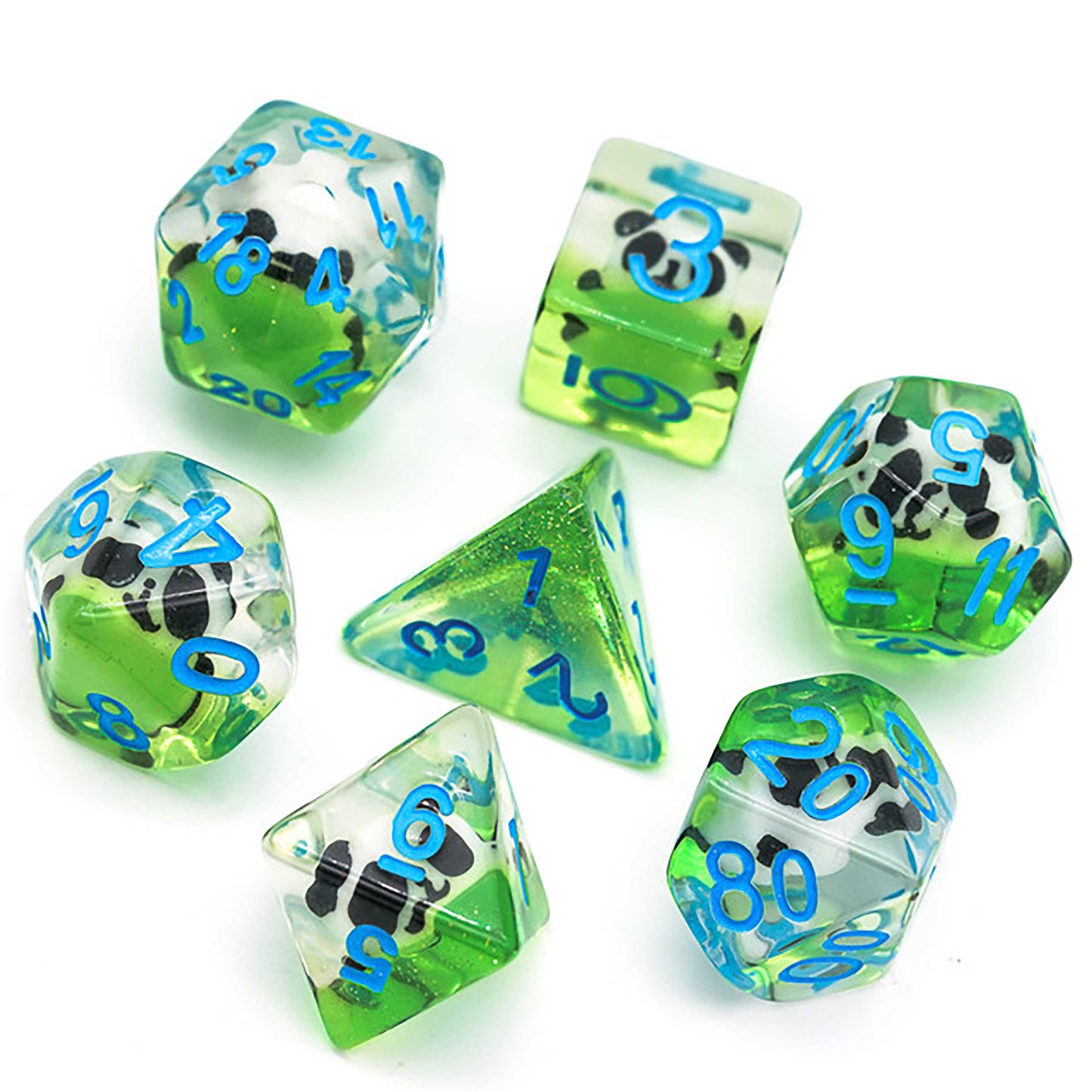 UD Creature Inclusion Standard Dice Set | Panda (Grass)