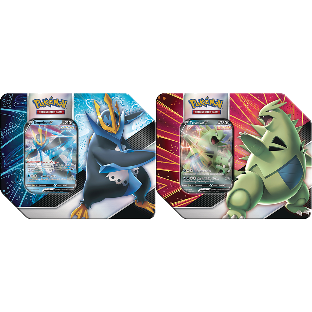 Pokemon: V Strikers Tin Battle Styles (Tyranitar V or Empoleon V) –  Pandemonium Books and Games