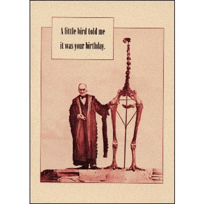 Birthday card | A little bird told me