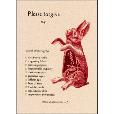 Condolences Card | Clockwork Rabbit