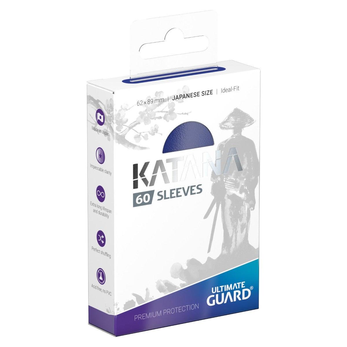 Ultimate Guard Sleeves Japanese Katana Blue 60-Count