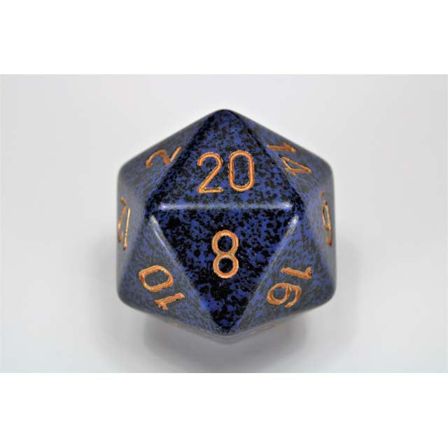 1D20 Speckled | Golden Cobalt