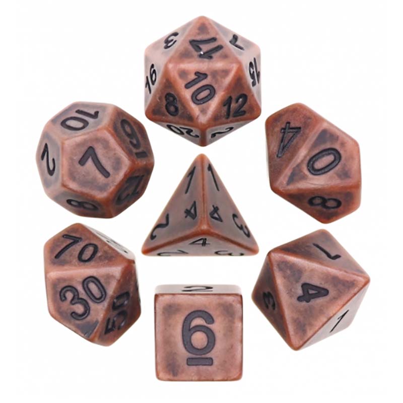 HD Opaque Standard Dice Set | Ancient Copper