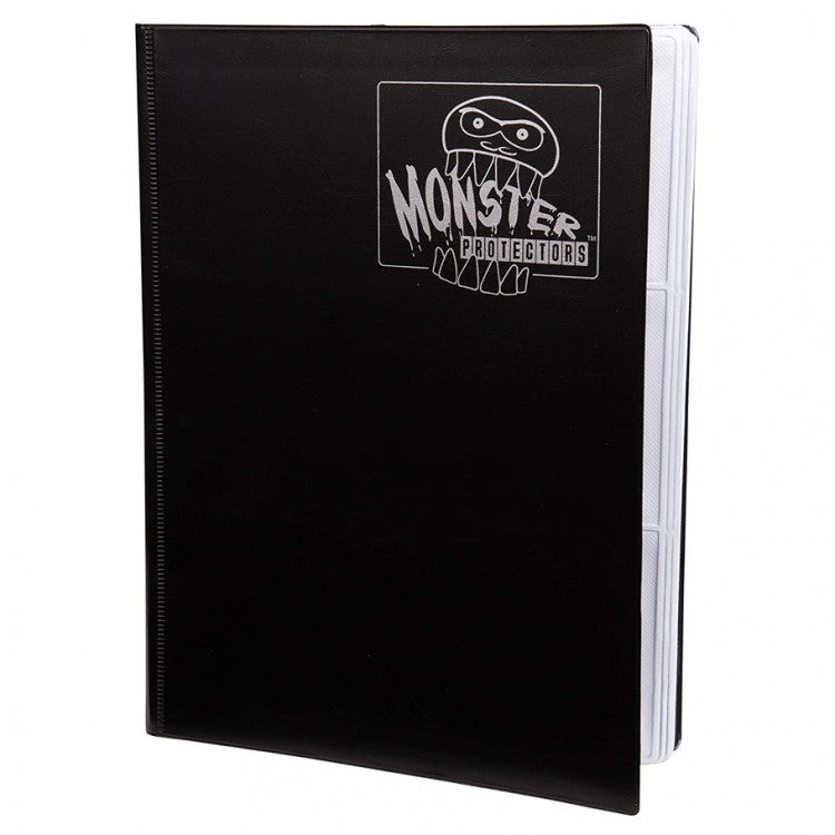 Binder: 9 pocket: Monster: Matte Black with White Pages