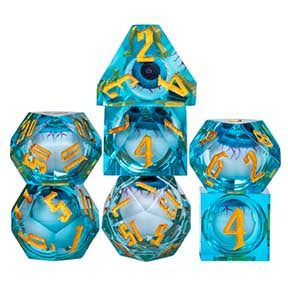 UD Liquid Core Standard Dice Set | Blue Eye