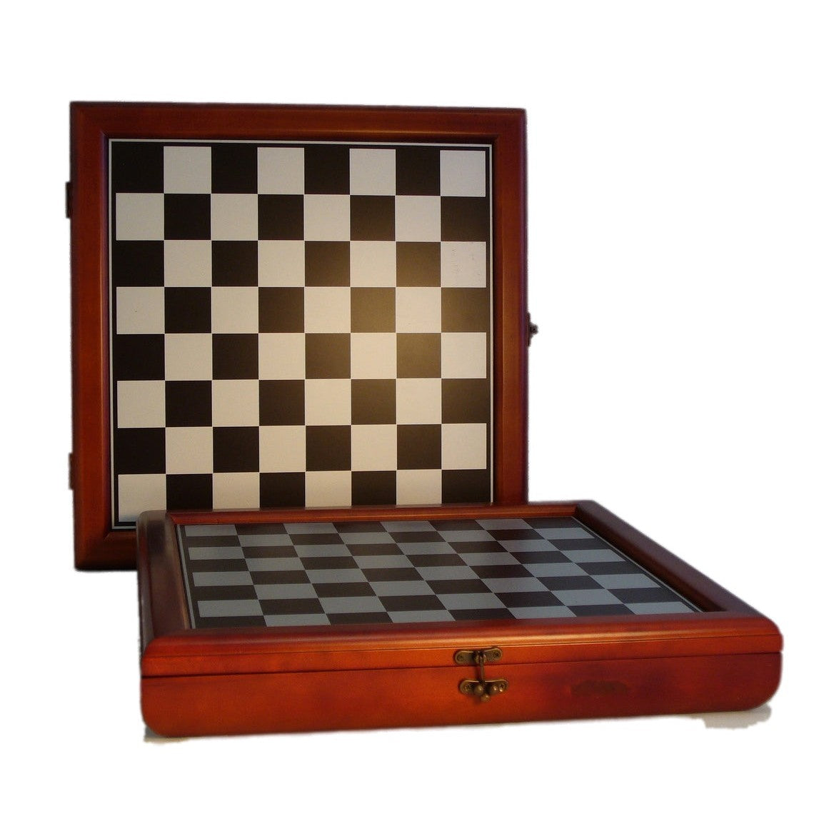 Chess Chest - 15.5" Cherry Stained Chest