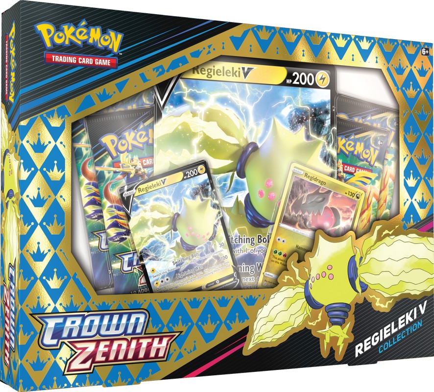 booster box pokemon crown zenith Pokemon Crown Zenith Collection Regieleki V Regidrago V – Pandemonium Books  and Games